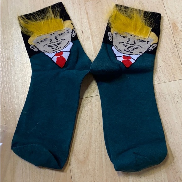 TRUMP Other - Trump Hair Socks NIP Green!